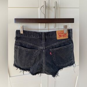 Levis 501 Distressed Denim Shorts